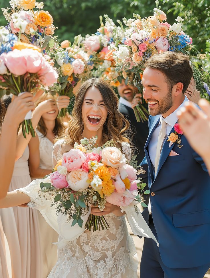 homepage rosapeonia sposi felici festeggiamenti matrimonio