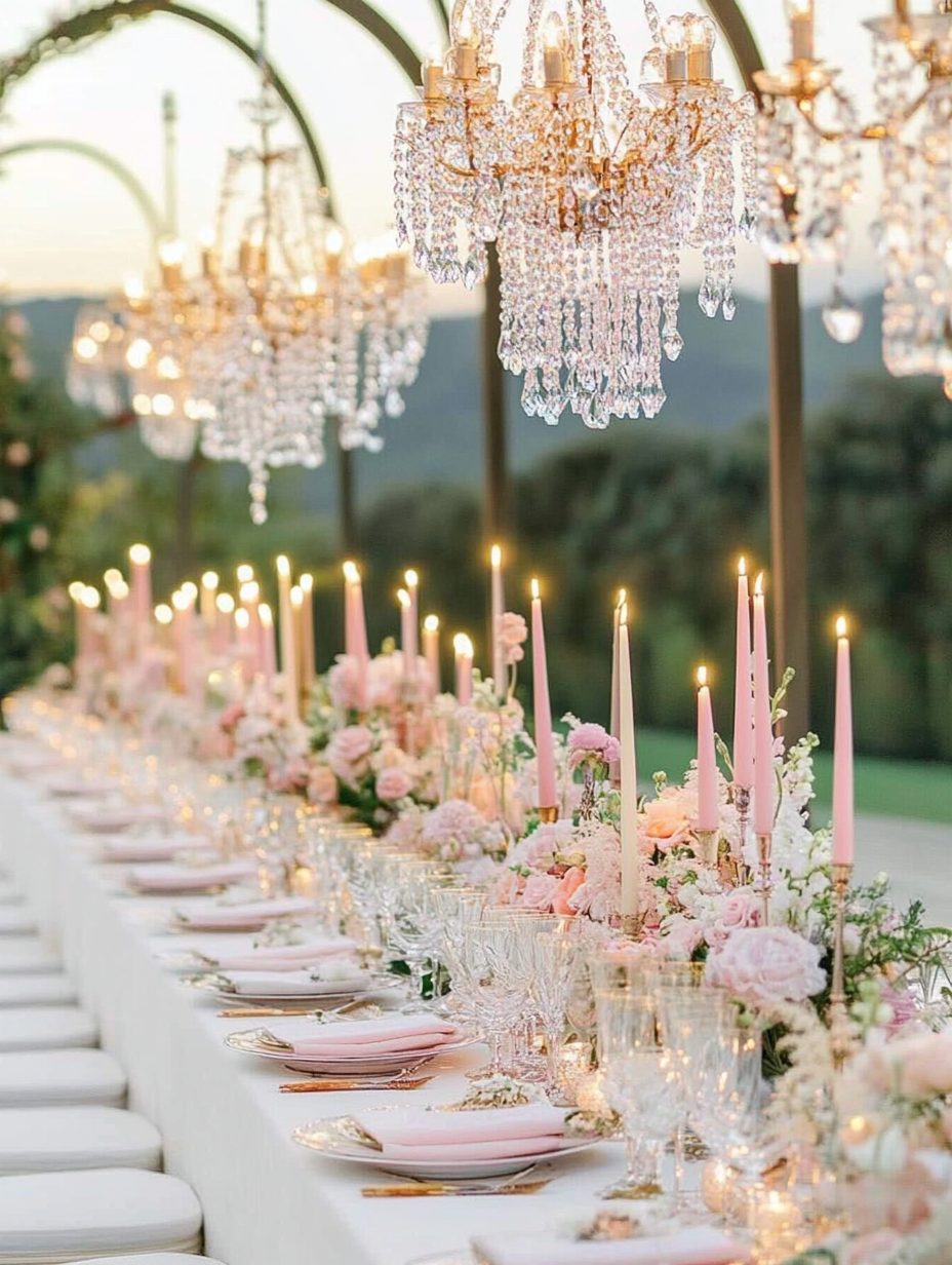 homepage rosapeonia allestimento matrimonio lampadario